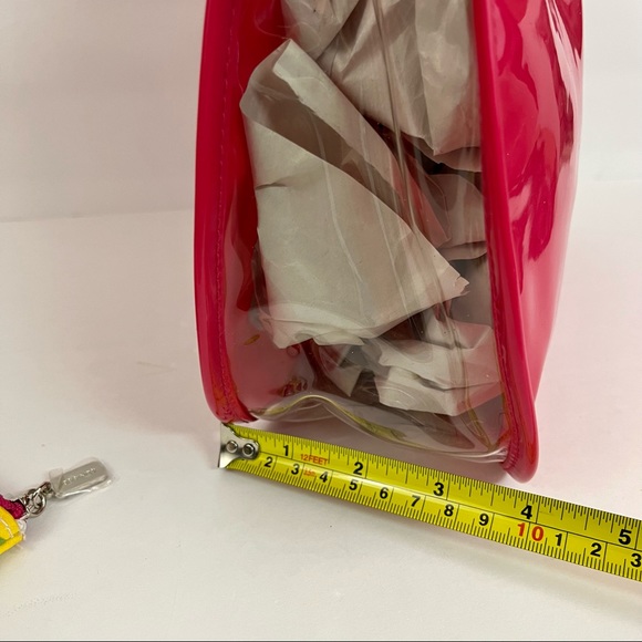 Clinique Small Pink Clear Tote Bag & Small Floral Zipper Pouch Bundle - Picture 10 of 16